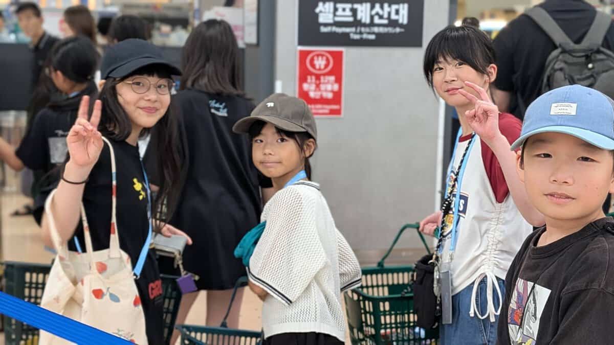 最終日を笑顔で過ごす子どもたち