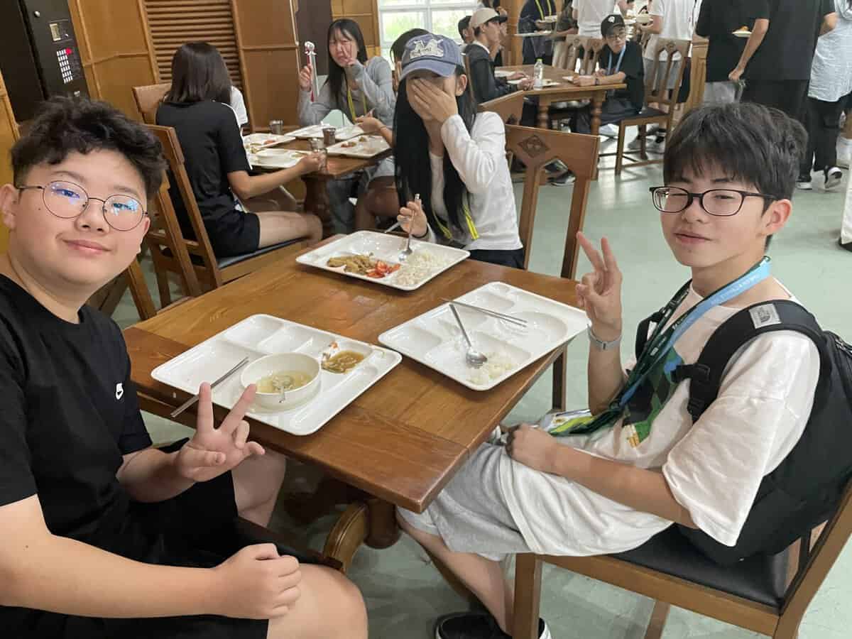 英語村で食べる最後の朝食のプレート